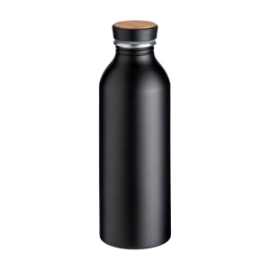 Gourde en aluminium avec bouchon avec insert en bambou, 500 ml 5