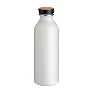 Gourde en aluminium avec bouchon avec insert en bambou, 500 ml 2