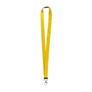 Lanyard en polyester recyclé  R-PET avec mousqueton et fermeture de sécurité 9