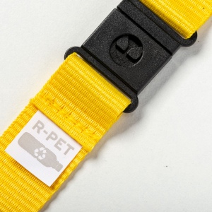 Lanyard en polyester recyclé  R-PET avec mousqueton et fermeture de sécurité 10