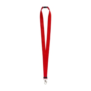 Lanyard en polyester recyclé  R-PET avec mousqueton et fermeture de sécurité 13
