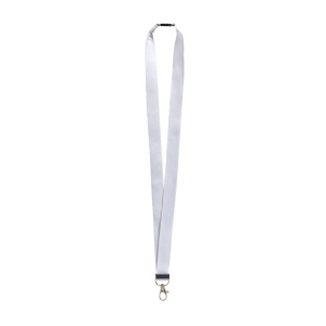 Lanyard en polyester recyclé  R-PET avec mousqueton et fermeture de sécurité 15
