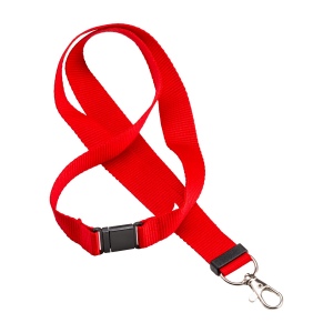 Lanyard en polyester recyclé  R-PET avec mousqueton et fermeture de sécurité 5