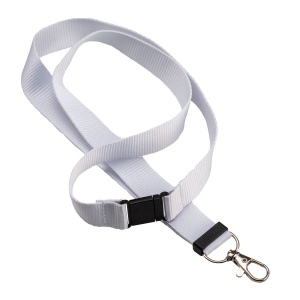 Lanyard en polyester recyclé  R-PET avec mousqueton et fermeture de sécurité 6