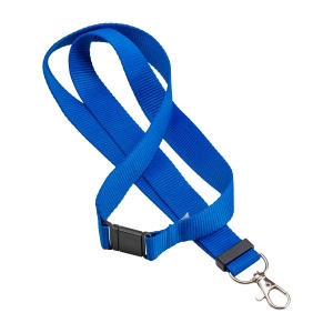 Lanyard en polyester recyclé  R-PET avec mousqueton et fermeture de sécurité 2