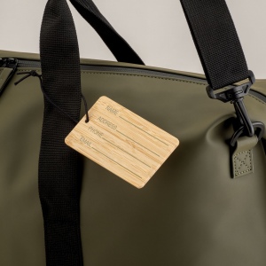 Etiquette de bagage en bambou 6