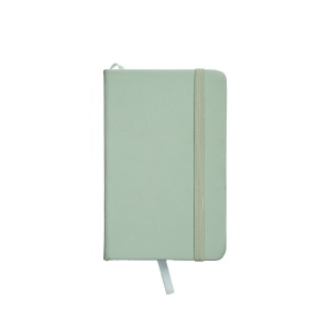 Cahier avec couverture en PU aux couleurs pastel et fermeture élastique