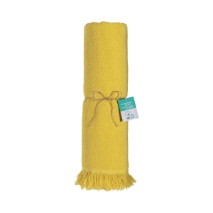 Serviette de plage/Fouta frangée en coton recyclé 17
