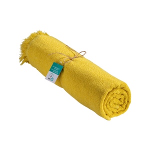 Serviette de plage/Fouta frangée en coton recyclé 5