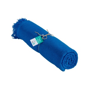 Serviette de plage/Fouta frangée en coton recyclé 3
