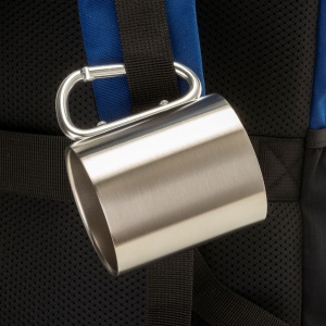 Tasse en acier avec poignée à mousqueton en aluminium, 200 ml 10