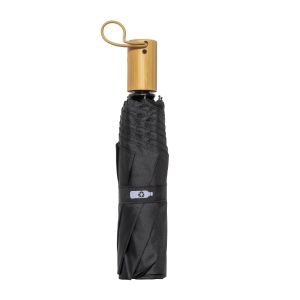 Mini parapluie automatique en R-pet avec poignée en bambou 14