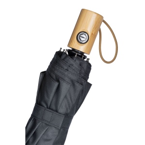 Mini parapluie automatique en R-pet avec poignée en bambou 17