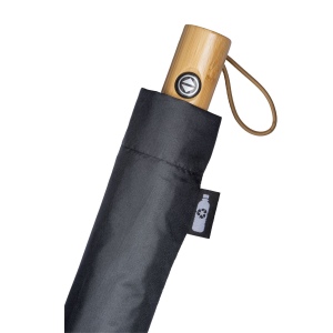 Mini parapluie automatique en R-pet avec poignée en bambou 18