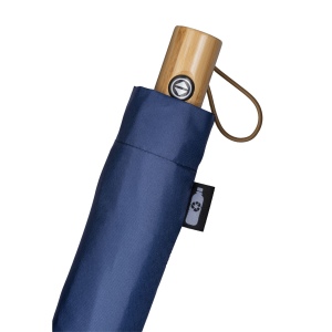 Mini parapluie automatique en R-pet avec poignée en bambou 10
