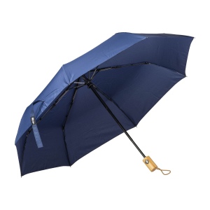 Mini parapluie automatique en R-pet avec poignée en bambou 2