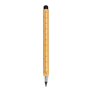 Crayon règle en bambou effaçable de longue durée avec gomme à écran tactile