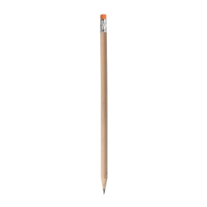 Crayon HB en bois naturel avec mine graphite avec gomme de couleur (trempée) 5
