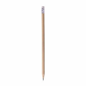 Crayon HB en bois naturel avec mine graphite avec gomme de couleur (trempée) 10