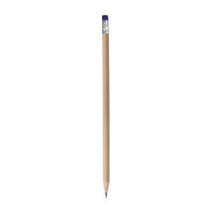 Crayon HB en bois naturel avec mine graphite avec gomme de couleur (trempée) 7