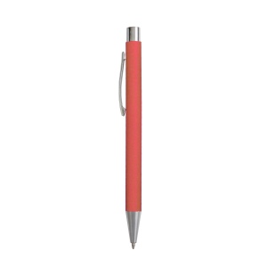 Stylo à bille en papier recyclé, détails chromés et clip en métal 13