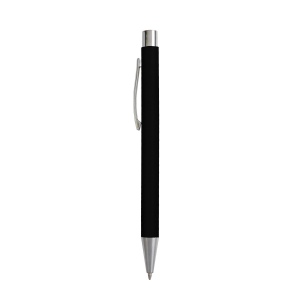 Stylo à bille en papier recyclé, détails chromés et clip en métal 14