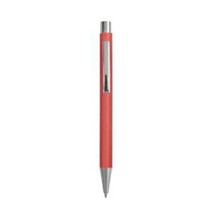 Stylo à bille en papier recyclé, détails chromés et clip en métal 6