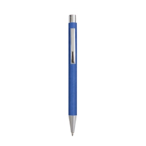 Stylo à bille en papier recyclé, détails chromés et clip en métal 5