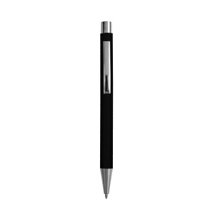 Stylo à bille en papier recyclé, détails chromés et clip en métal 7