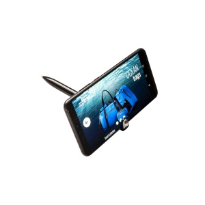 Stylo twist en PP et paille de blé avec support pour téléphone portable 16