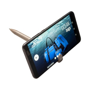 Stylo twist en PP et paille de blé avec support pour téléphone portable 10