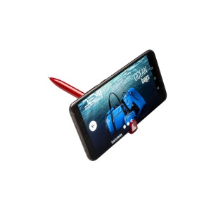 Stylo twist en PP et paille de blé avec support pour téléphone portable 14