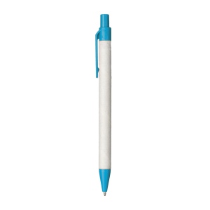 Stylo à bille en papier recyclé avec détails en PLA coloré 8