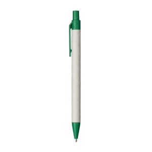 Stylo à bille en papier recyclé avec détails en PLA coloré 10