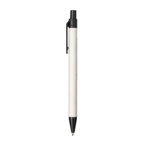 Stylo à bille en papier recyclé avec détails en PLA coloré 12