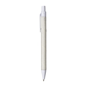 Stylo à bille en papier recyclé avec détails en PLA coloré 13