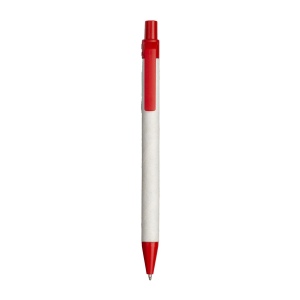 Stylo à bille en papier recyclé avec détails en PLA coloré 5
