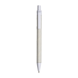 Stylo à bille en papier recyclé avec détails en PLA coloré 7