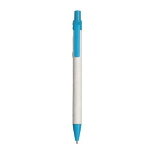 Stylo à bille en papier recyclé avec détails en PLA coloré 2