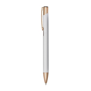 Stylo à bille en aluminium avec détails métalliques de couleur or rose 13