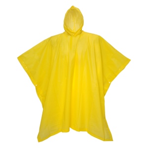 Poncho imperméable en PEVA recyclé. Emballé dans un sac en PET recyclé 2
