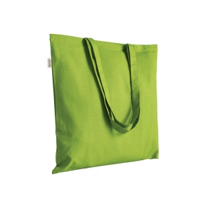 Tote bag uni en coton recyclé de 140 g/m2. Certifié GRS 5