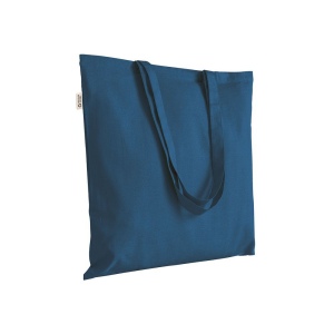 Tote bag uni en coton recyclé de 140 g/m2. Certifié GRS 3