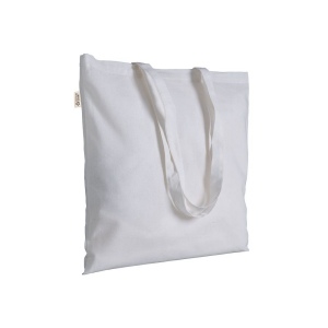 Tote bag uni en coton recyclé de 140 g/m2. Certifié GRS 16