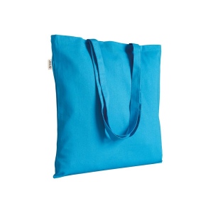 Tote bag uni en coton recyclé de 140 g/m2. Certifié GRS 8
