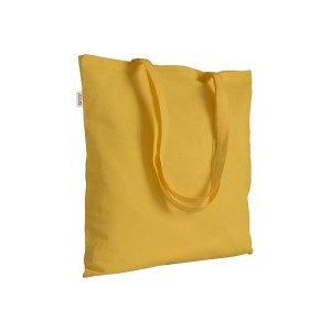 Tote bag uni en coton recyclé de 140 g/m2. Certifié GRS 12