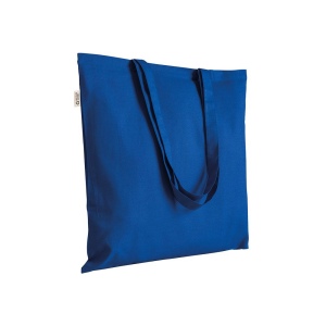 Tote bag uni en coton recyclé de 140 g/m2. Certifié GRS 10