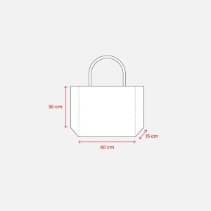 Sac de shopping en coton laminé de 300 g/m2 4
