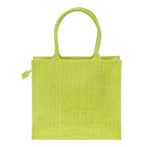 Sac en jute avec poignées en coton. Fermeture à glissière 9