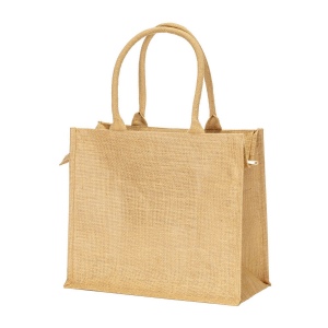 Sac en jute avec poignées en coton. Fermeture à glissière 3